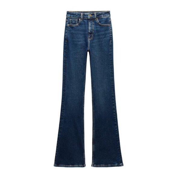 Zara FLARE JEANS WITH A HIGH WAIST - Picture 2 of 3